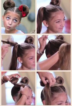 Minnie mouse buns