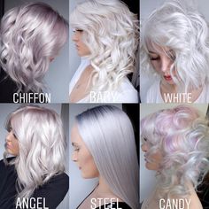 💋 Hair Makeup Nails 💋 on Instagram: “🙋‍♂️ Remember? Your Vote Counts! 🙋🏻‍♀️ . . ⚪️PLATINUM⚪️ by @rossmichaelssalon Which Is Your Favorite Shade? 🦋 #hotonbeauty…”