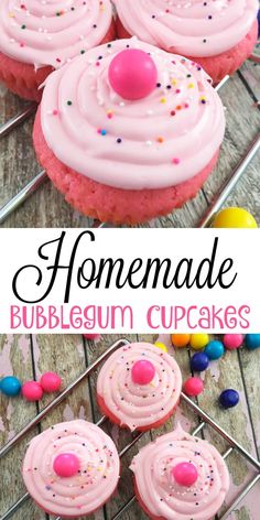 Homemade Bubblegum Cupcakes - A Spark of Creativity