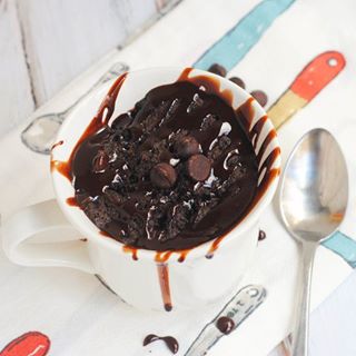 5 Minute Chocolate Mug Cake #ontheblog #desserts