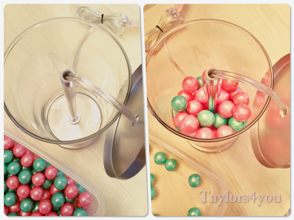 DIY Glass Gumball Filled Lamp process