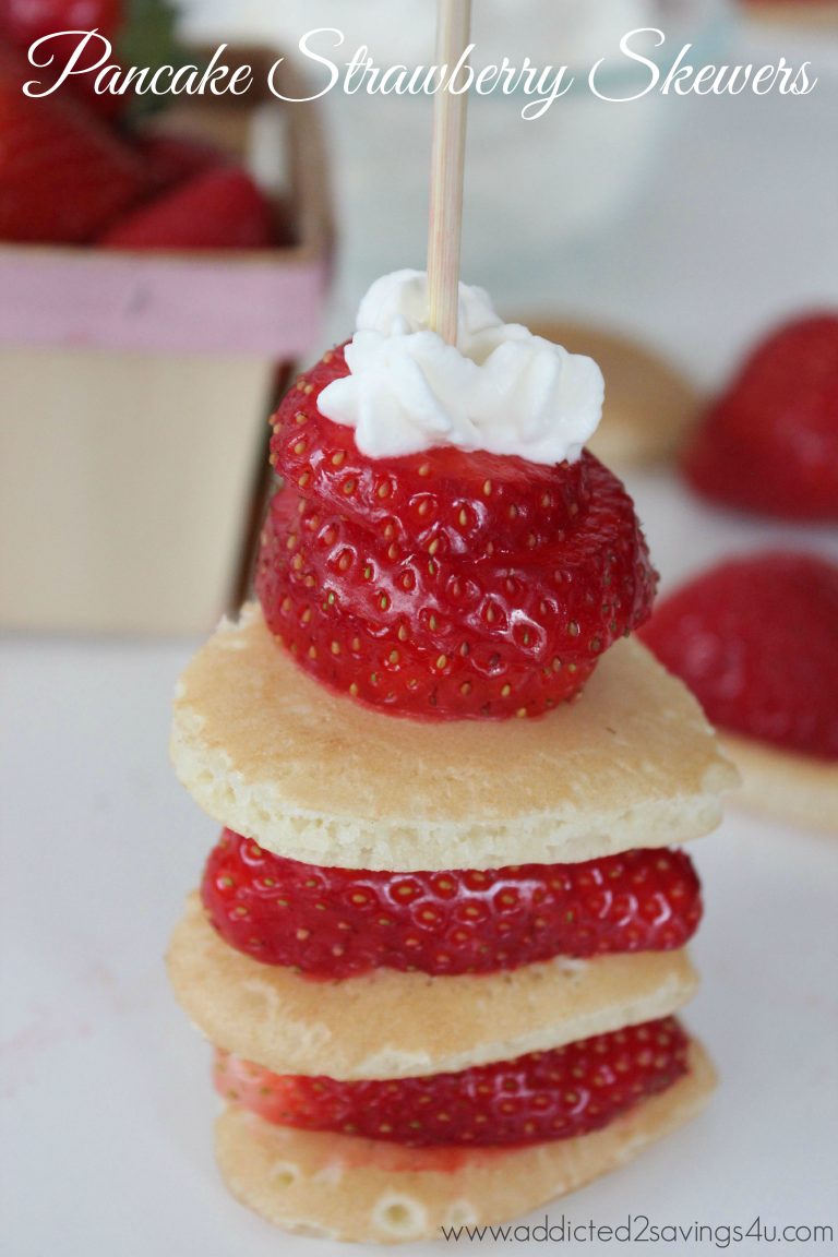 Pancake Strawberry Skewer