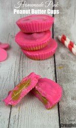 Homemade Pink Peanut Butter Cups