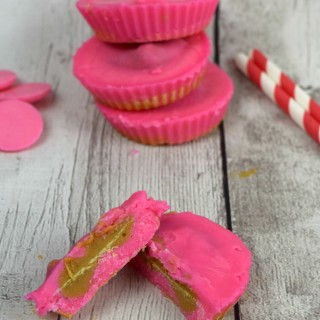 Homemade Pink Peanut Butter Cups