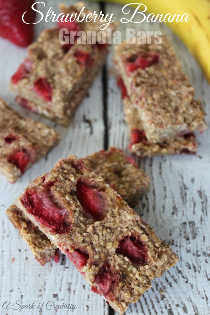 Strawberry Banana Granola Bars