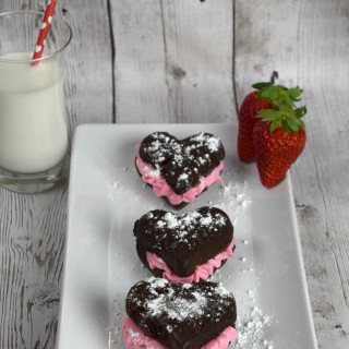 homemade heart brownies