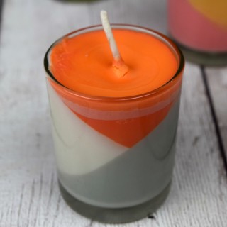 DIY Color Block Candles