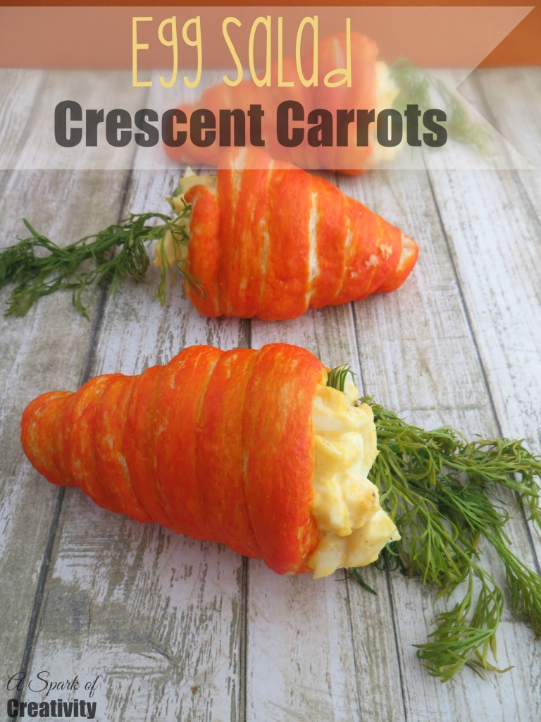 Egg Salad Crescent Carrots