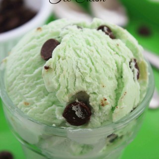 No Churn Mint Chocolate Chip Ice Cream