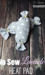 No Sew Lavender Heat Pad