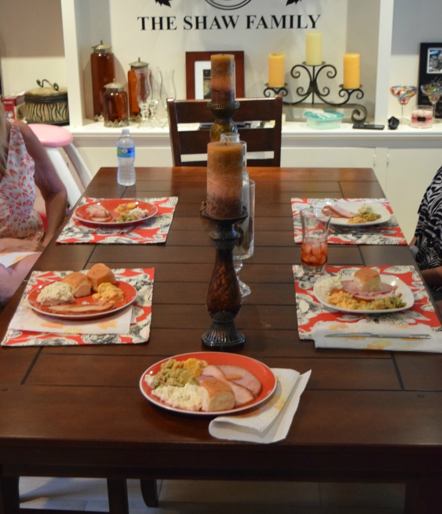 HoneyBaked Ham Feast setting