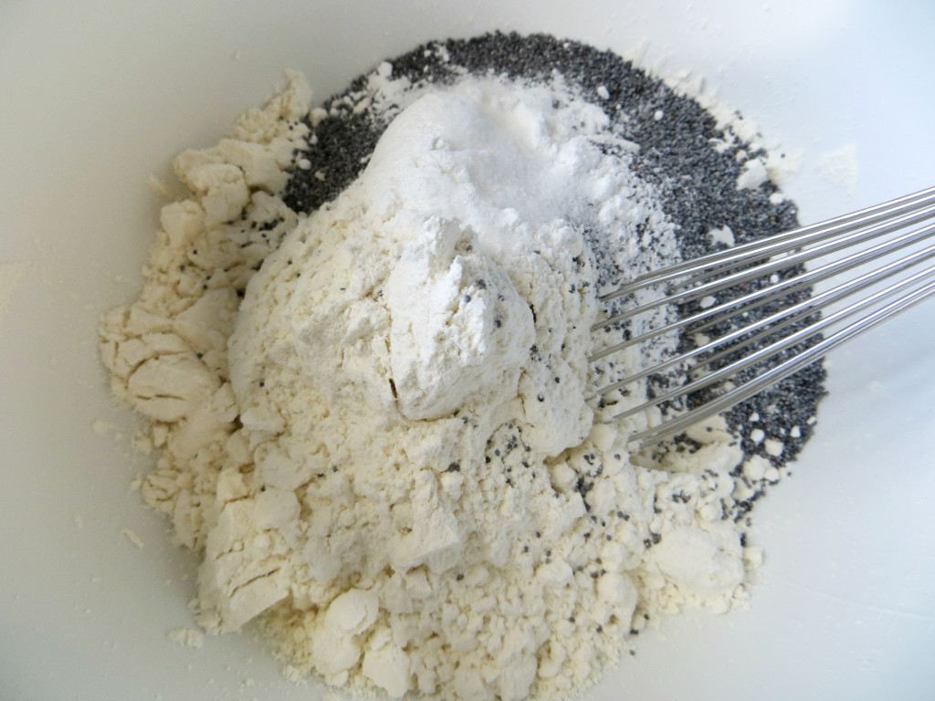 Lemon Almond Poppy Seed Bread mixing