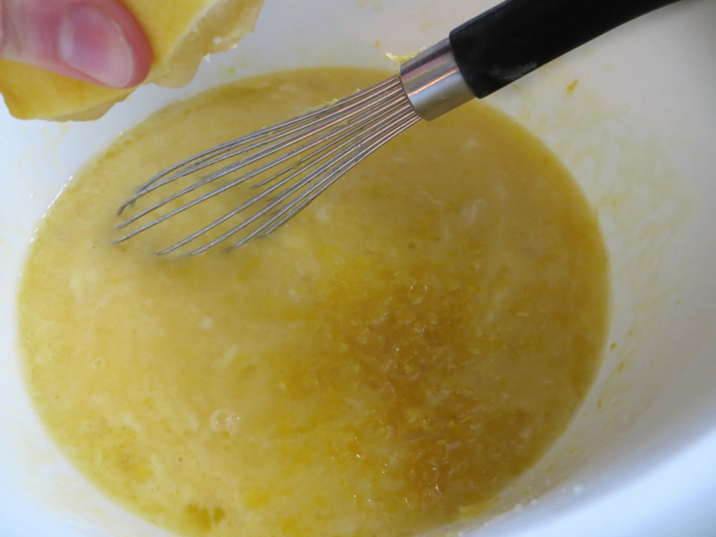 Lemon Almond Poppy Seed Bread Process