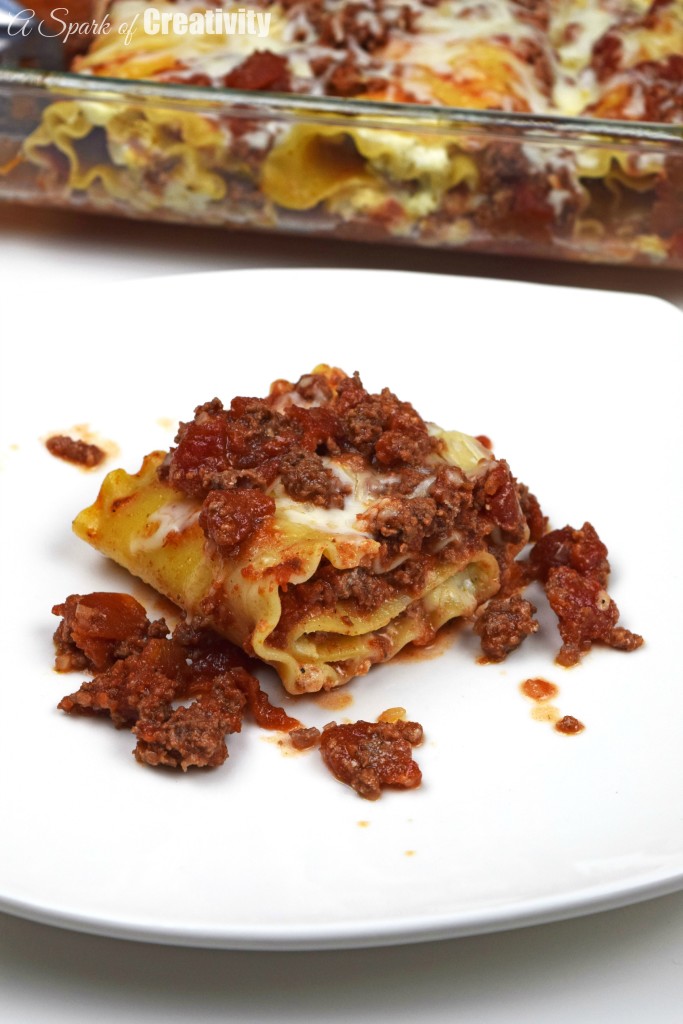 Homemade Lasagna Roll Ups