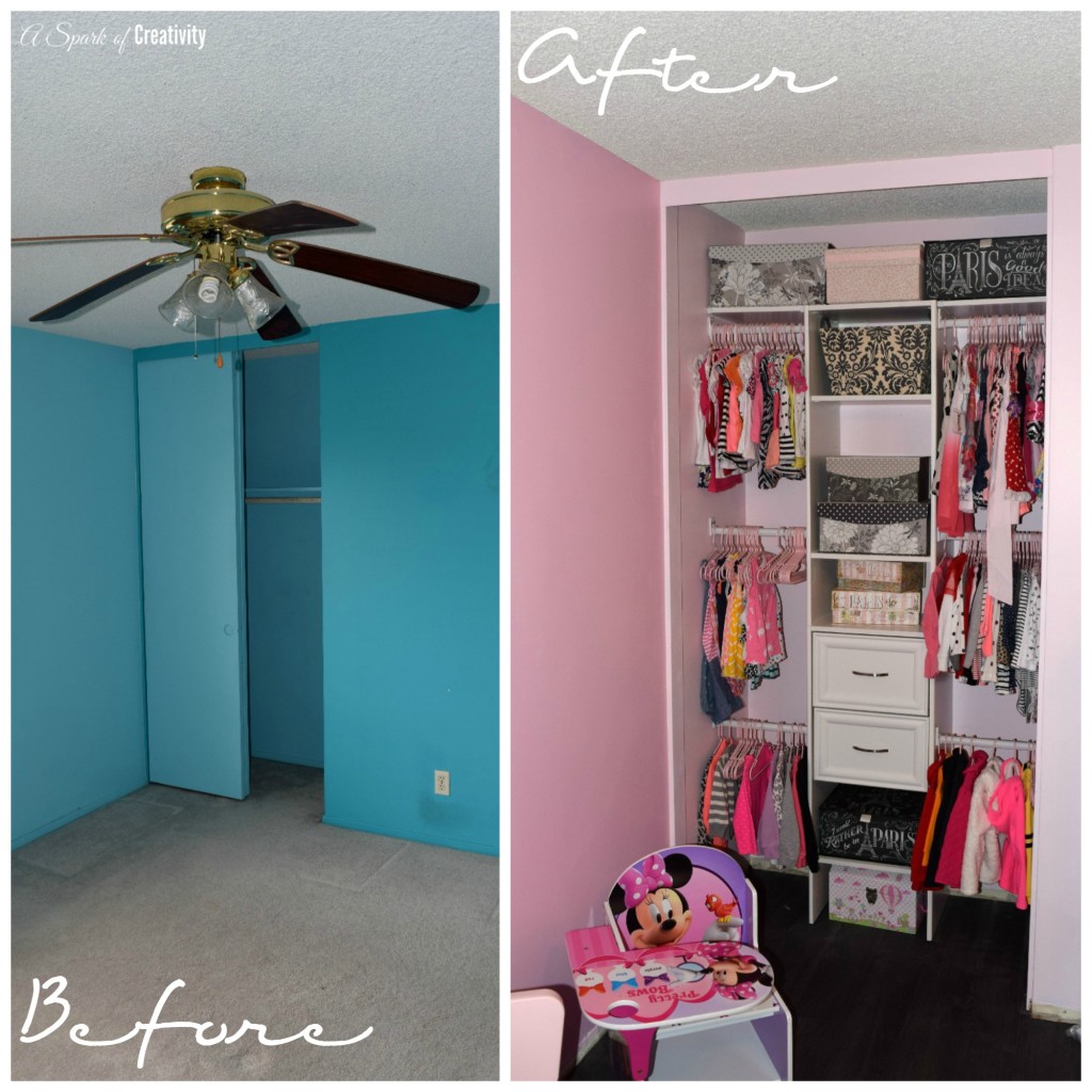 Girls Pink Bedroom Makeover