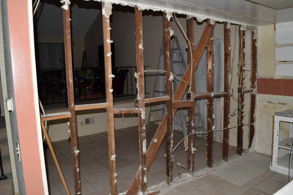 Kitchen Wall Removed