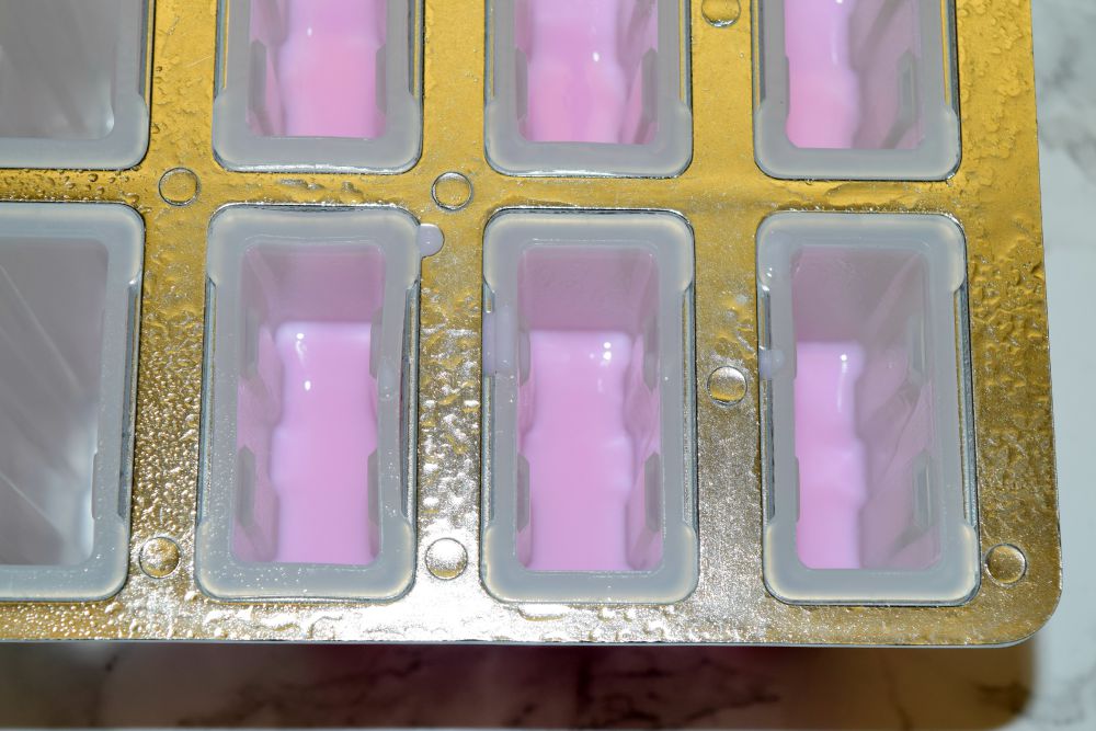 Homemade Popsicle Soap mold cavity