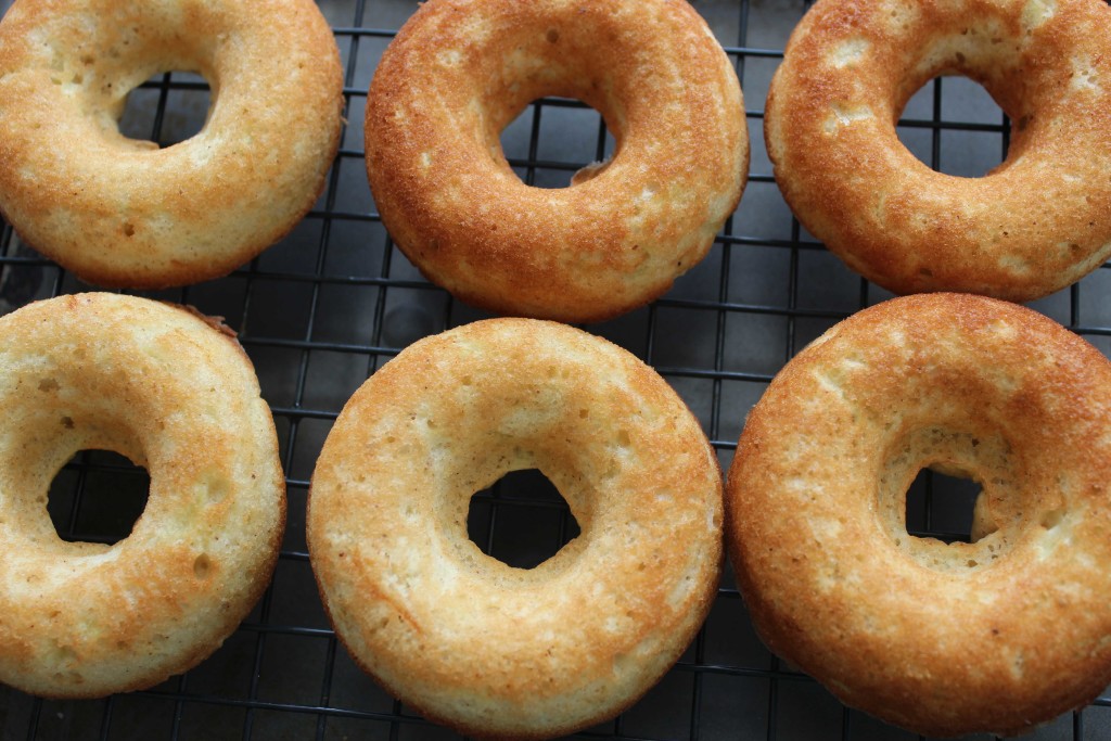 Caramel Apple Baked Donuts baked