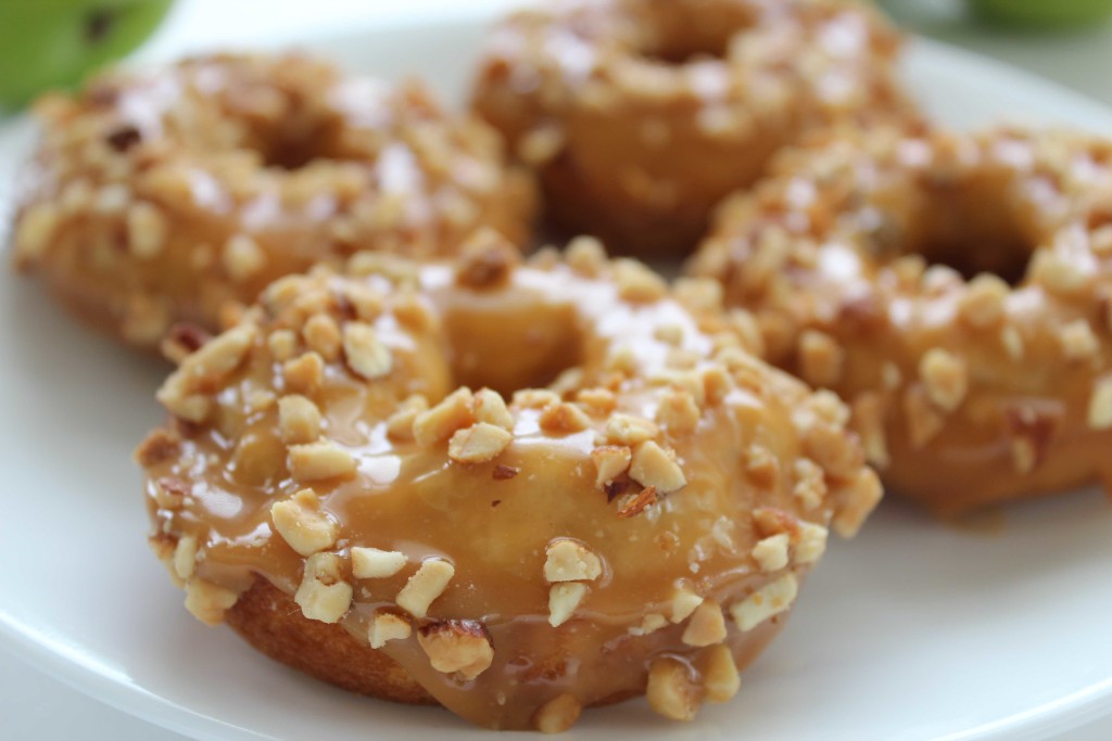 Caramel Apple Baked Donuts horizontal