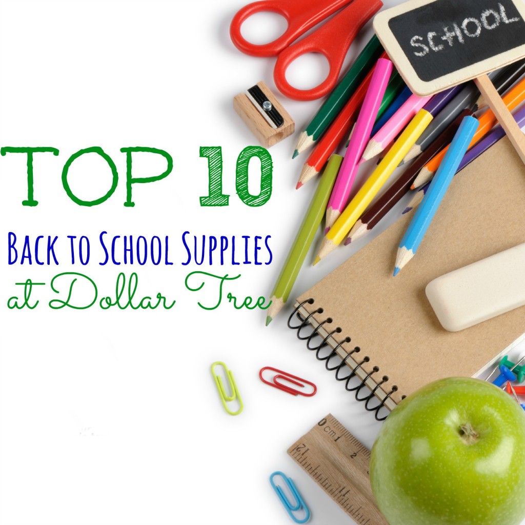 Top 10 back to school supplies at dollar tree