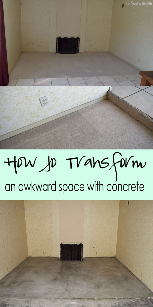 How to transform an awkward space with concrete