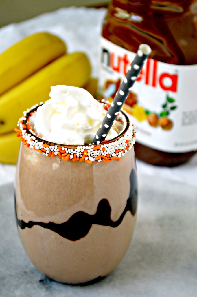 Nutella Banana Chocolate Smoothie