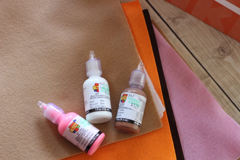 DIY Felt Donut supplies